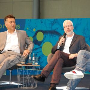 Panel 1: Eric Hilgendorf (Universität Würzburg), Uwe Riss (SAP Innovation Center Network), Kristian Kersting (TU Darmstadt)