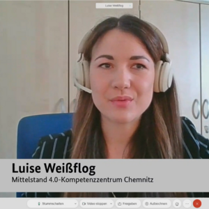 Luise Weißflog, Leiterin des Mittelstand 4.0-Kompetenzzentrums Chemnitz