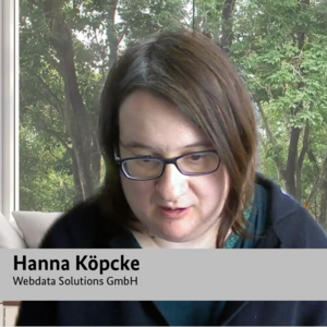 Hanna Köpcke, Gründerin und CTO der Webdata Solutions GmbH