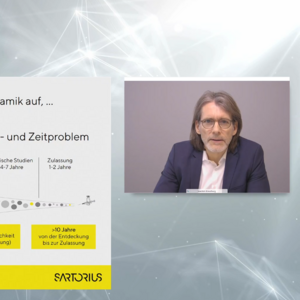 AI meets BIO, so lautete das Thema der Keynote von Joachim Kreuzburg