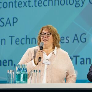 Andrea Stich, Infineon Technologies, und Wolfgang Faisst, SAP © Thilo Schoch